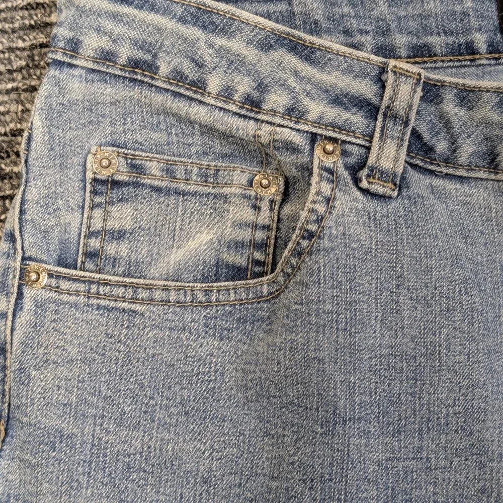 Kikit Maurice Sasson Women's Vintage Lightwash Denim Bootcut Jeans Size 16